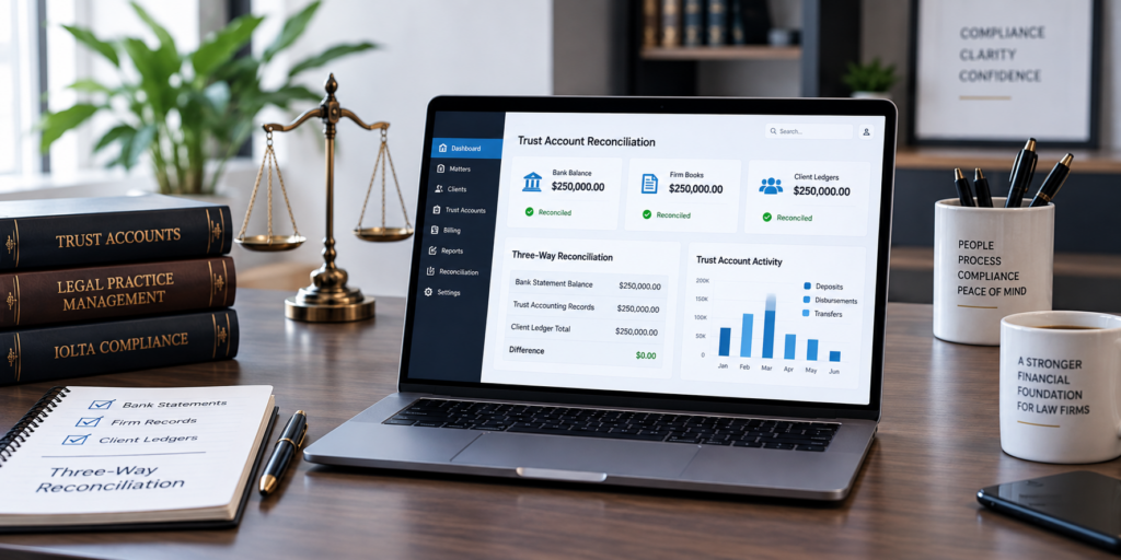 Best Law Practice Management Platforms for Three-Way Trust Account Reconciliation